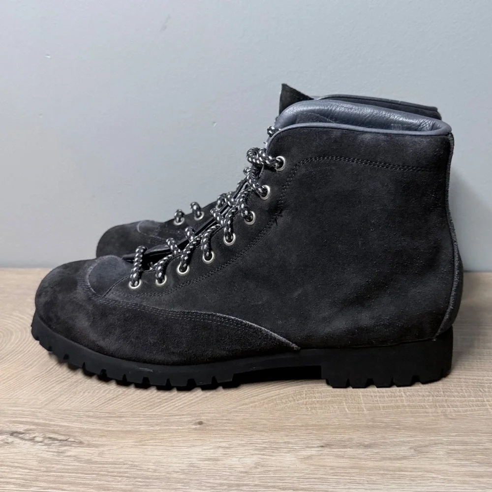 Fabiano Alps Hiking Mountaineering Boots Womens 10M Grey Suede Lace Up Lug Sole